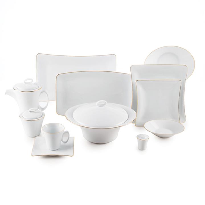 سرویس غذاخوری 97 پارچه چینی زرین سری وینچی الیسه مدل زرین درجه عالی Zarin Iran  Winchi Alice Zarin Dinnerware Set 97 Pcs Top Grade